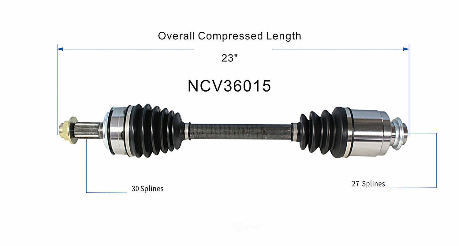 GSP North America NCV36015 CV Axle Assembly