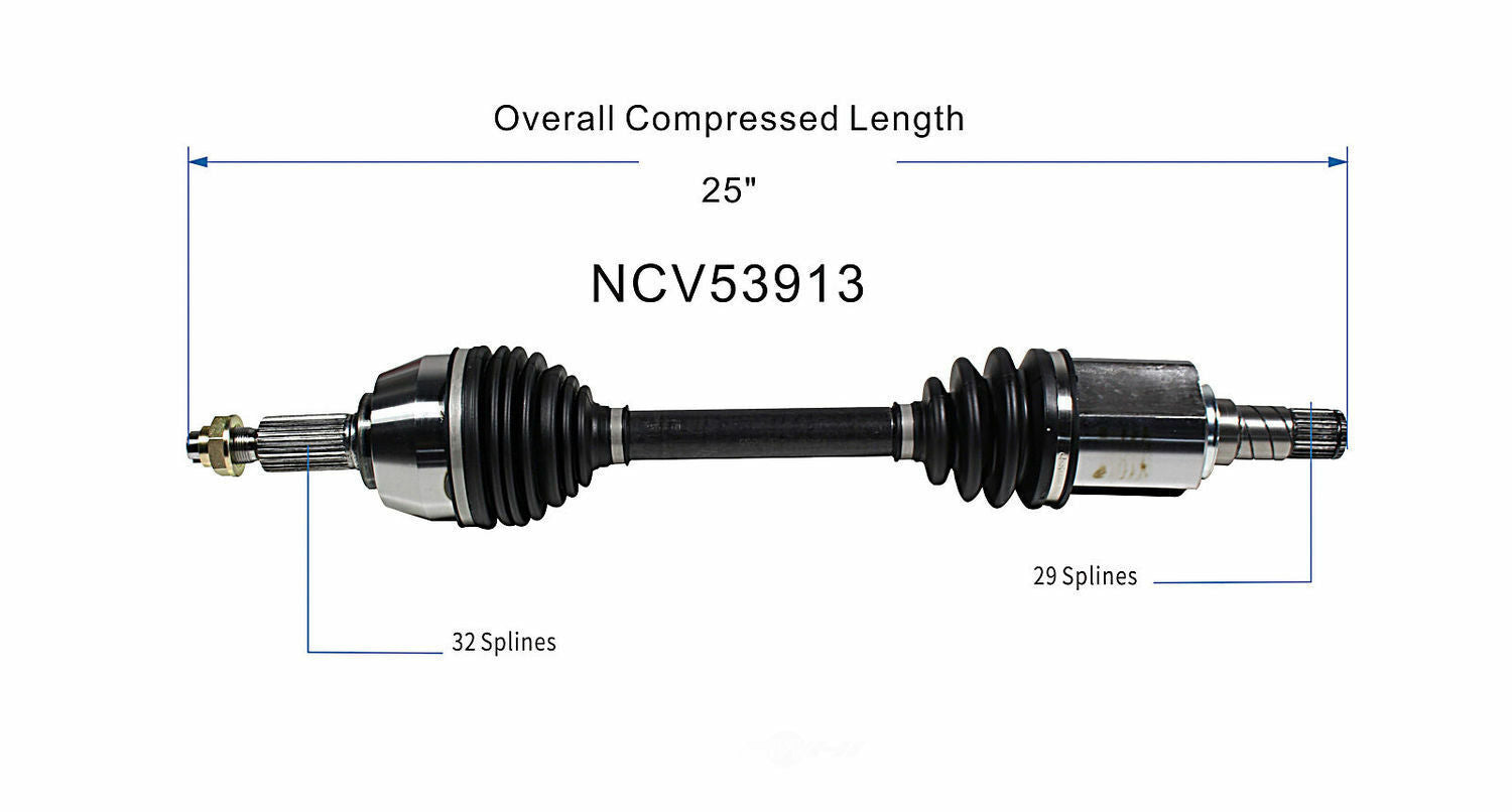 GSP North America NCV53913 CV Axle Assembly