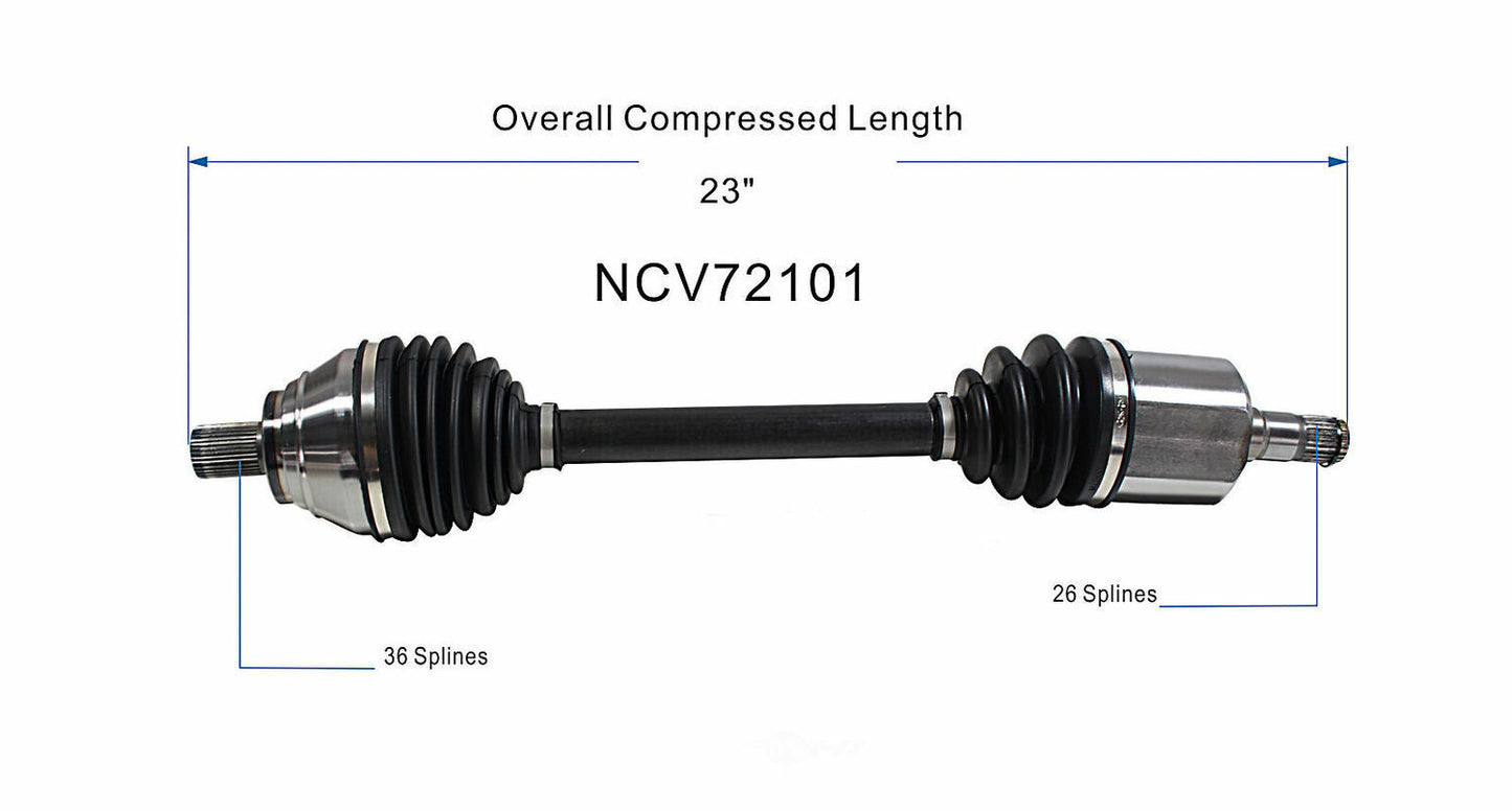 GSP North America NCV72101 CV Axle Assembly