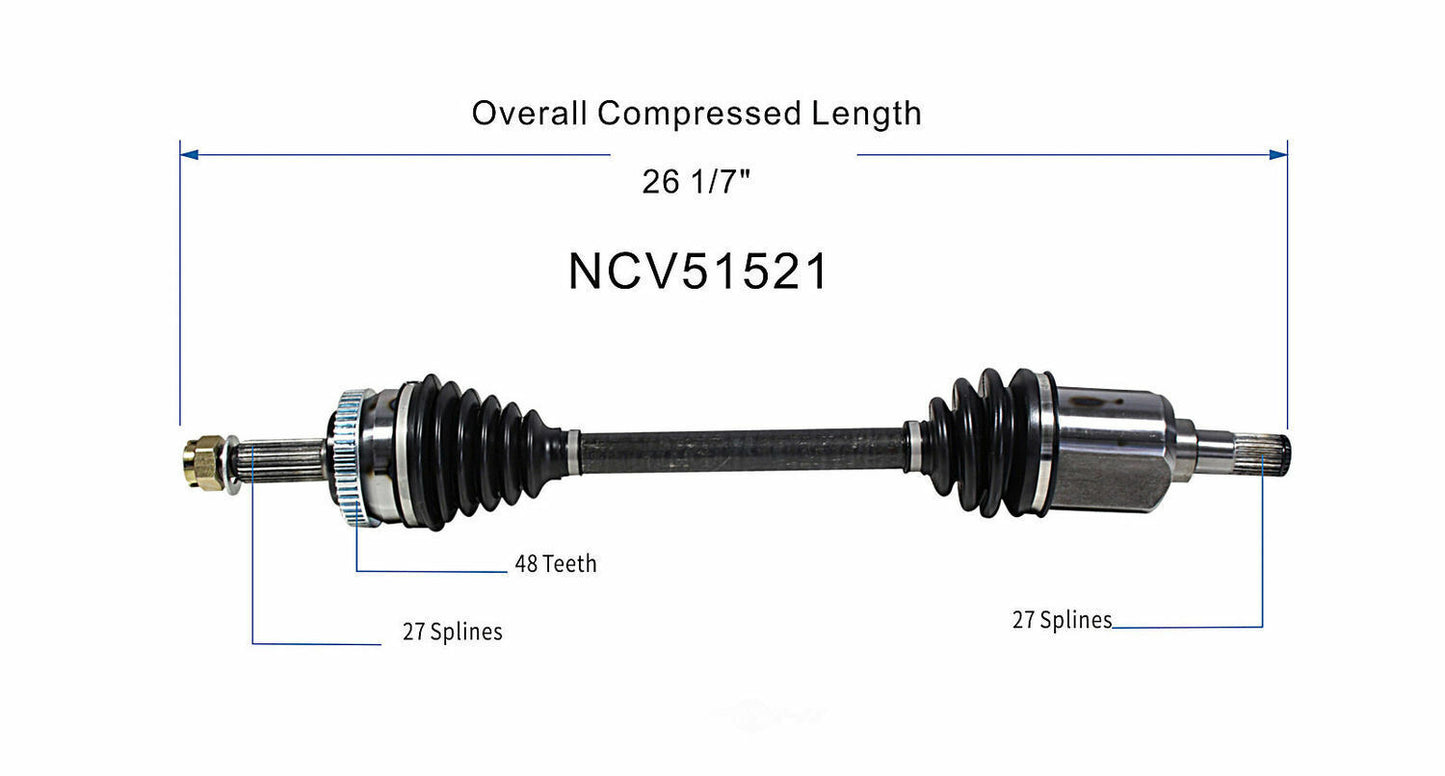 GSP North America NCV51521 CV Axle Assembly