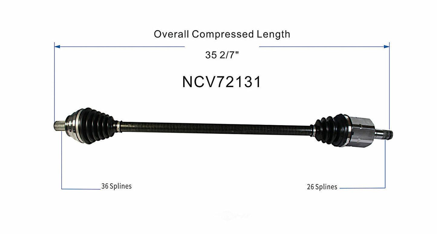 GSP North America NCV72131 CV Axle Assembly