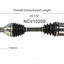 GSP North America NCV10209 CV Axle Assembly