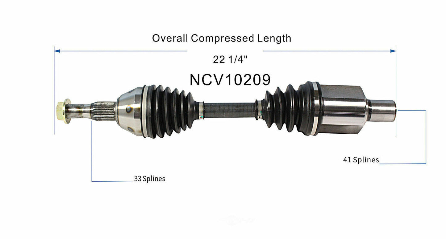 GSP North America NCV10209 CV Axle Assembly