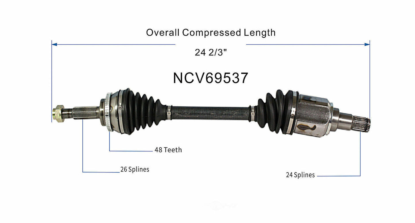 GSP North America NCV69537 CV Axle Assembly