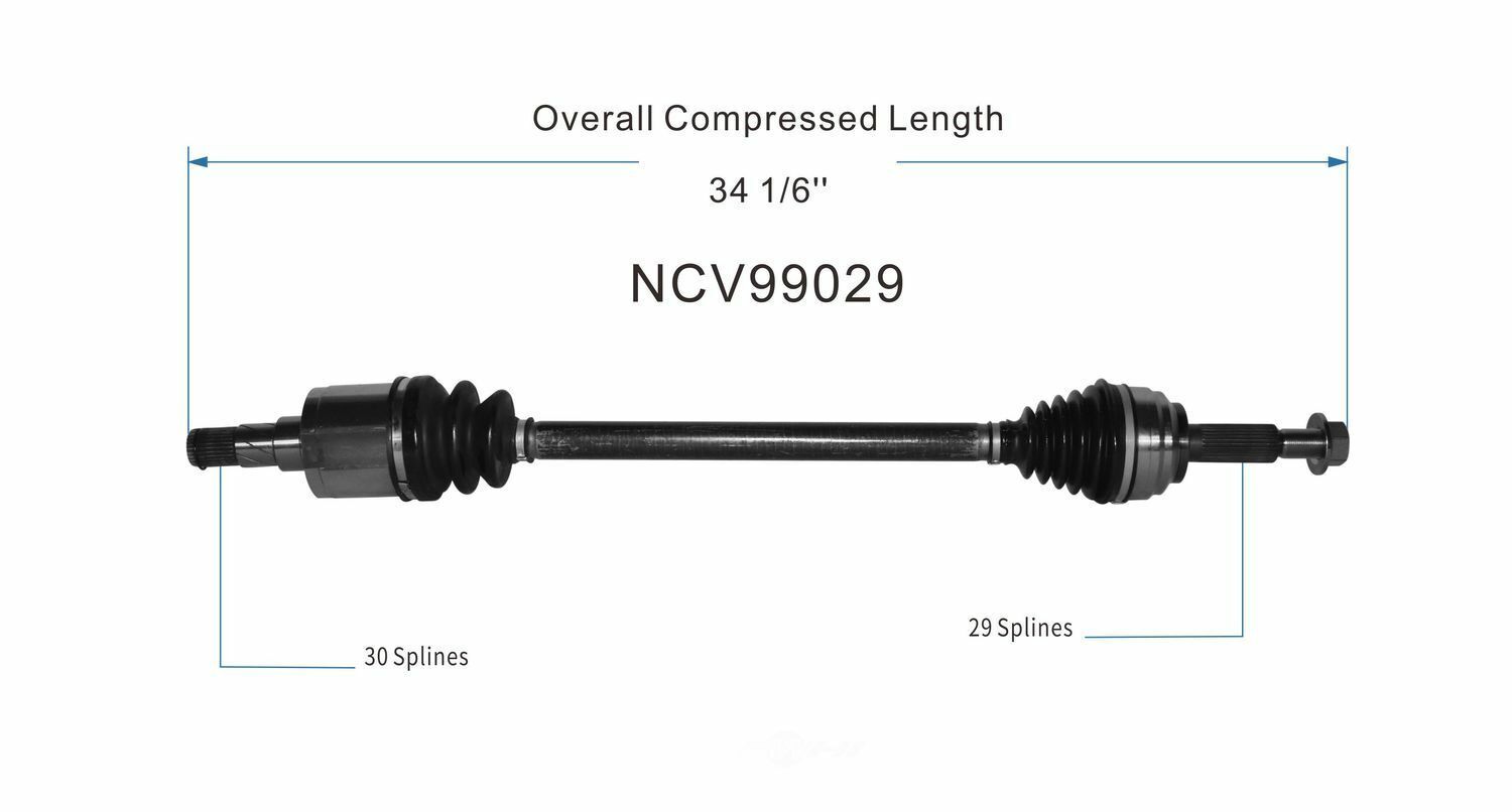 GSP North America NCV99029 CV Axle Assembly
