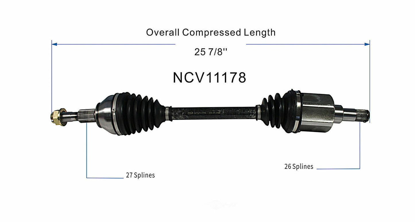 GSP North America NCV11178 CV Axle Assembly