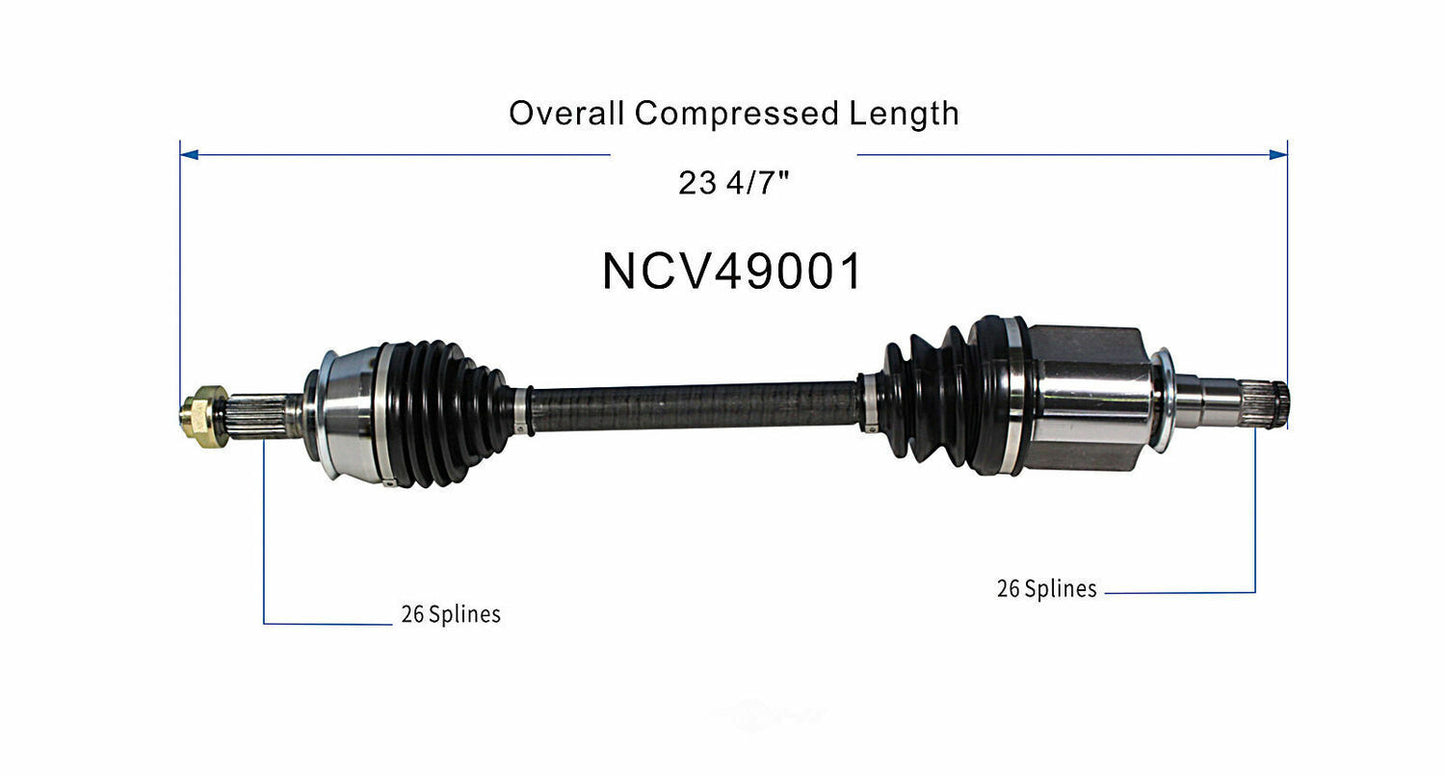 GSP North America NCV49001 CV Axle Assembly