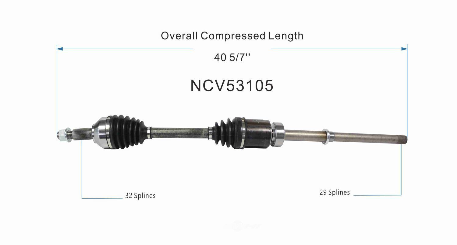 GSP North America NCV53105 CV Axle Assembly