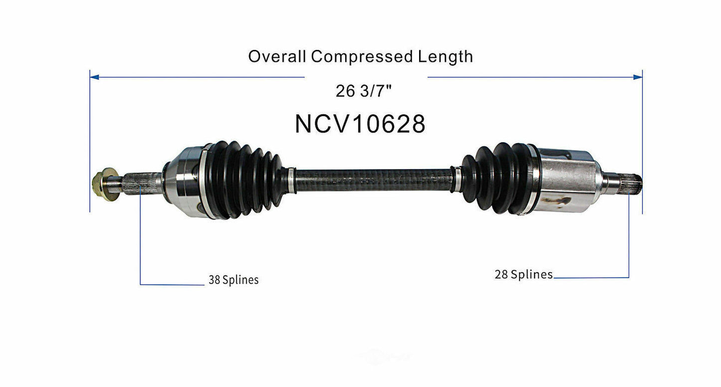 GSP North America NCV10628 CV Axle Assembly