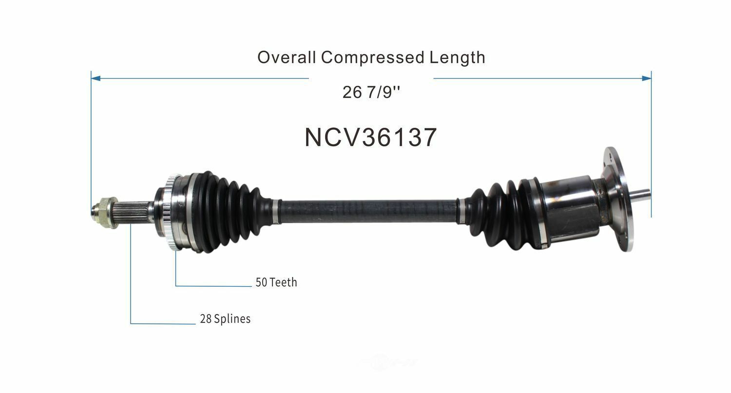 GSP North America NCV36137 CV Axle Assembly