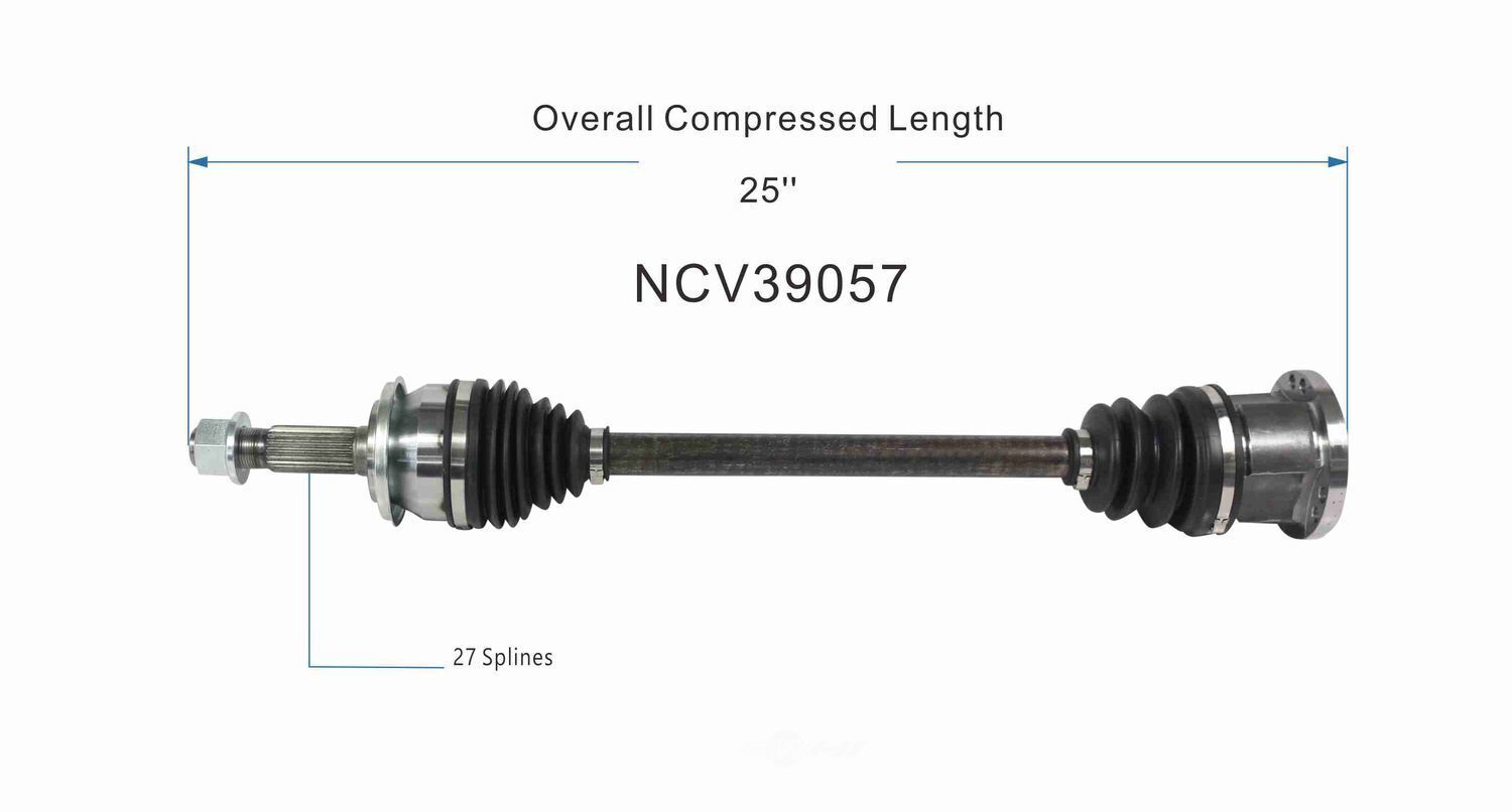 GSP North America NCV39057 CV Axle Assembly