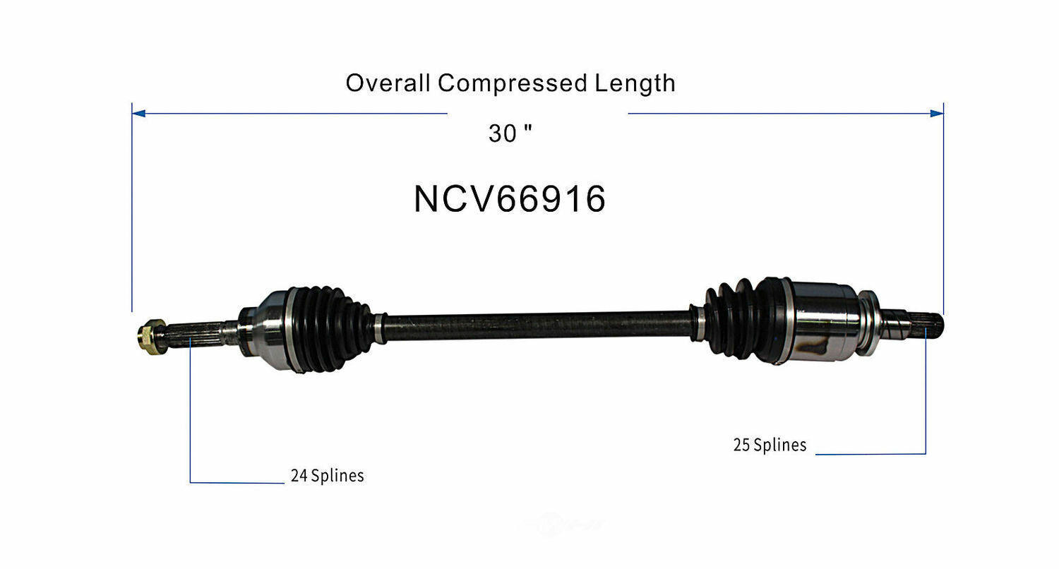 GSP North America NCV66916 CV Axle Assembly