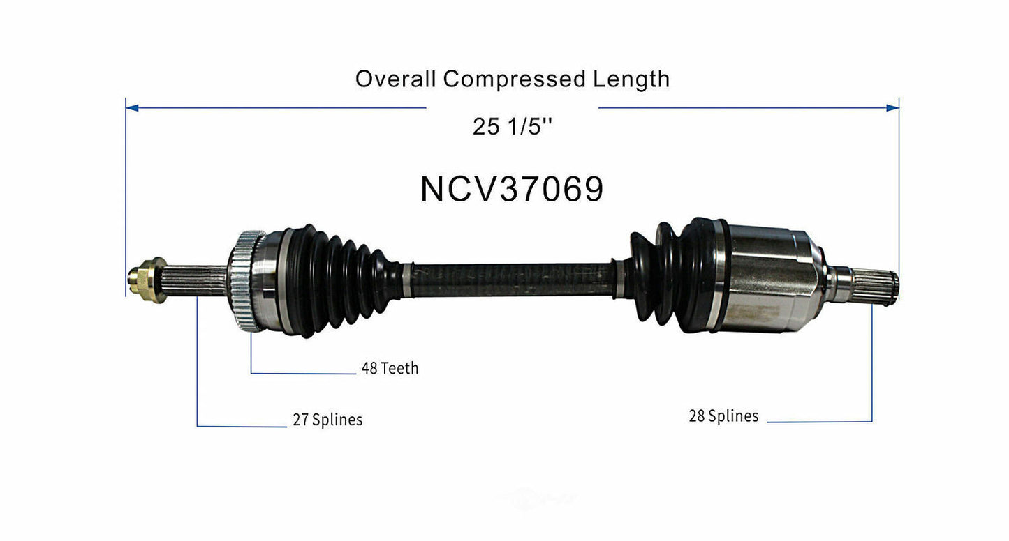 GSP North America NCV37069 CV Axle Assembly