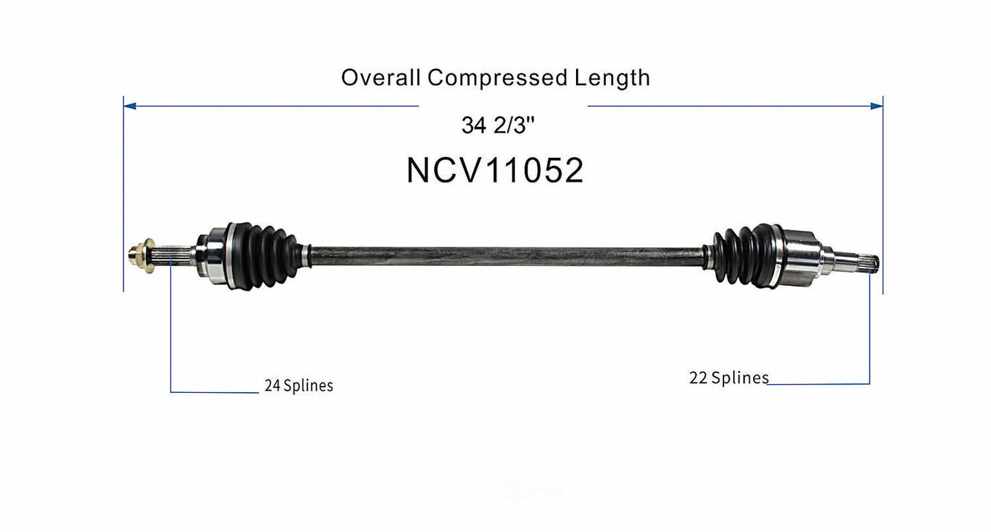 GSP North America NCV11052 CV Axle Assembly