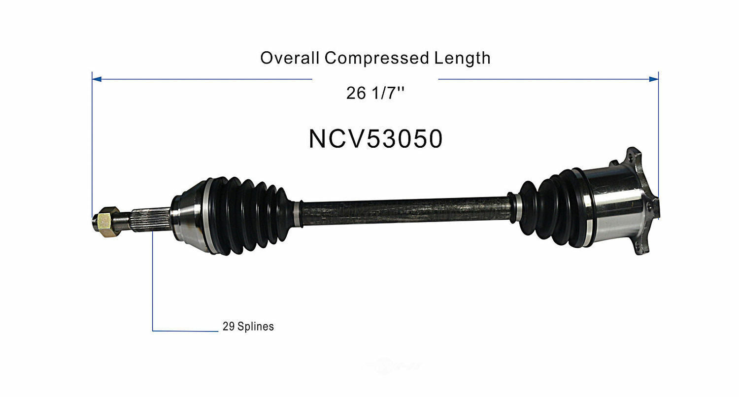 GSP North America NCV53050 CV Axle Assembly