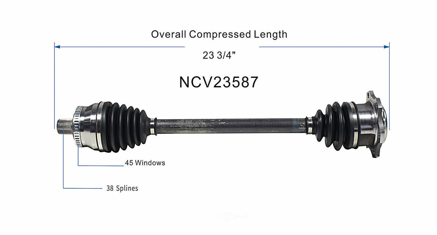 GSP North America NCV23587 CV Axle Assembly