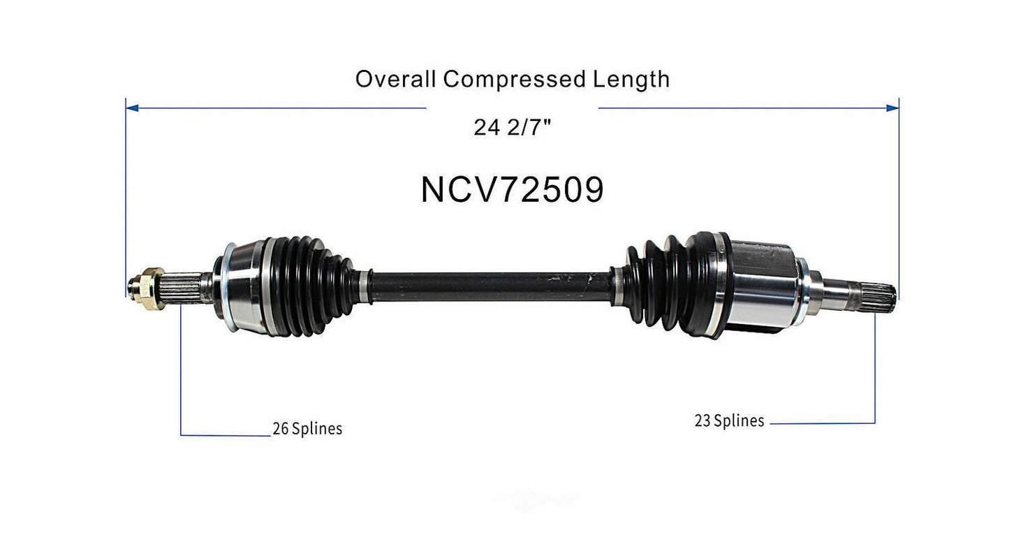 GSP North America NCV72509 CV Axle Assembly