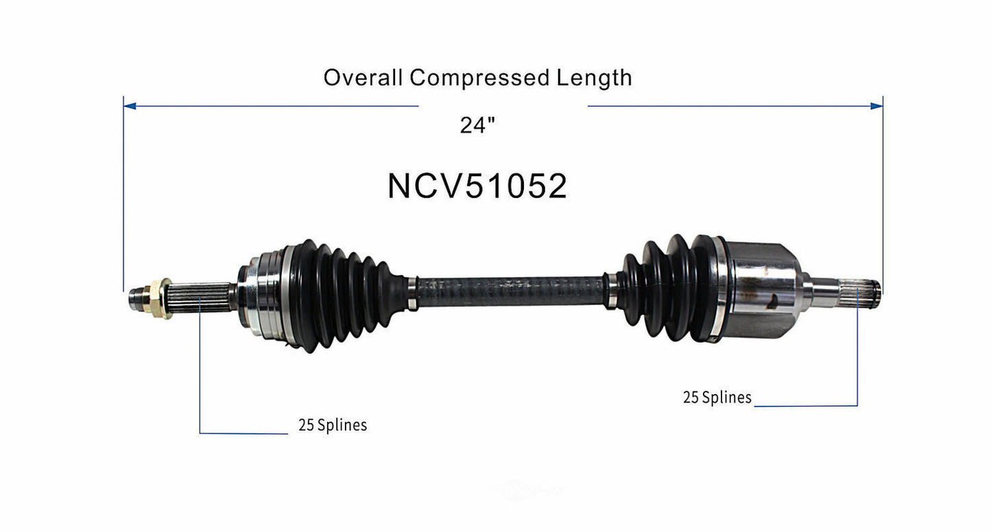 GSP North America NCV51052 CV Axle Assembly