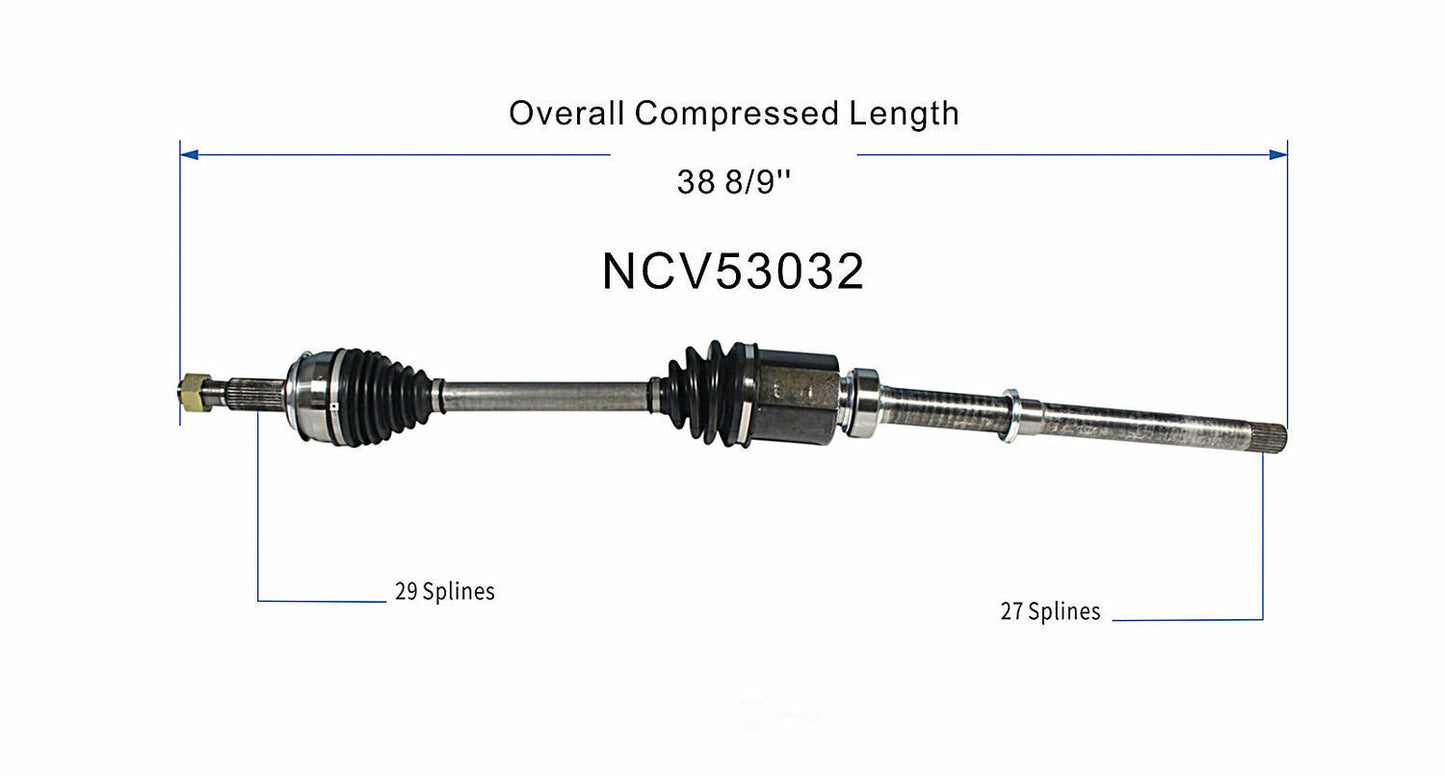 GSP North America NCV53032 CV Axle Assembly