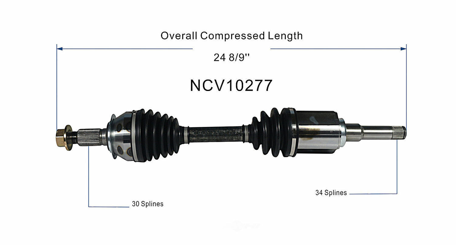 GSP North America NCV10277 CV Axle Assembly