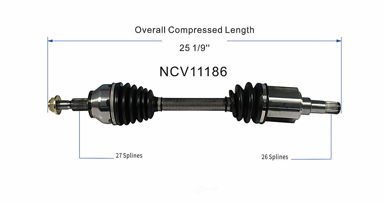 GSP North America NCV11186 CV Axle Assembly