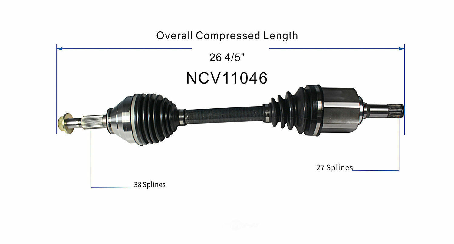 GSP North America NCV11046 CV Axle Assembly