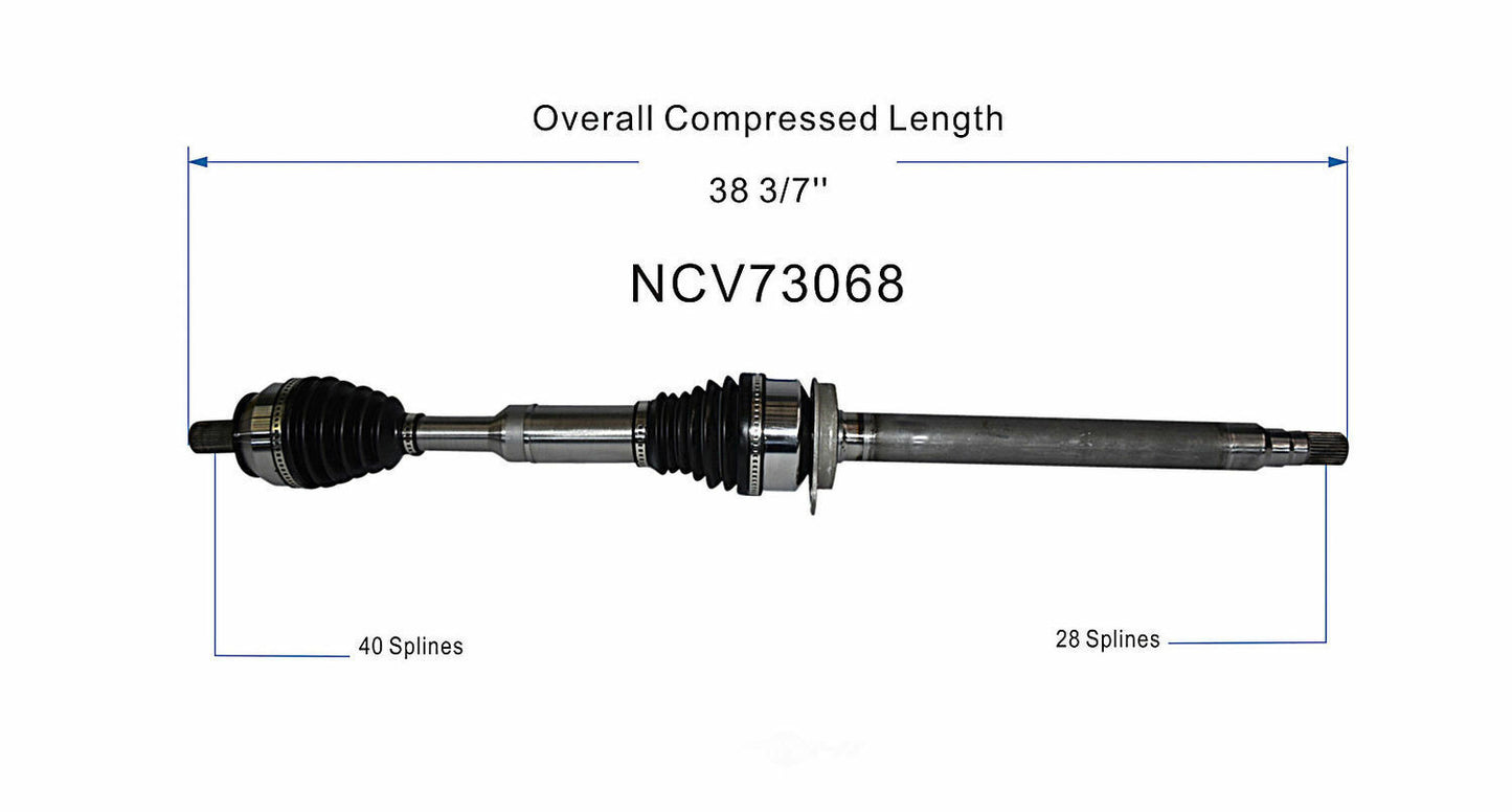 GSP North America NCV73068 CV Axle Assembly