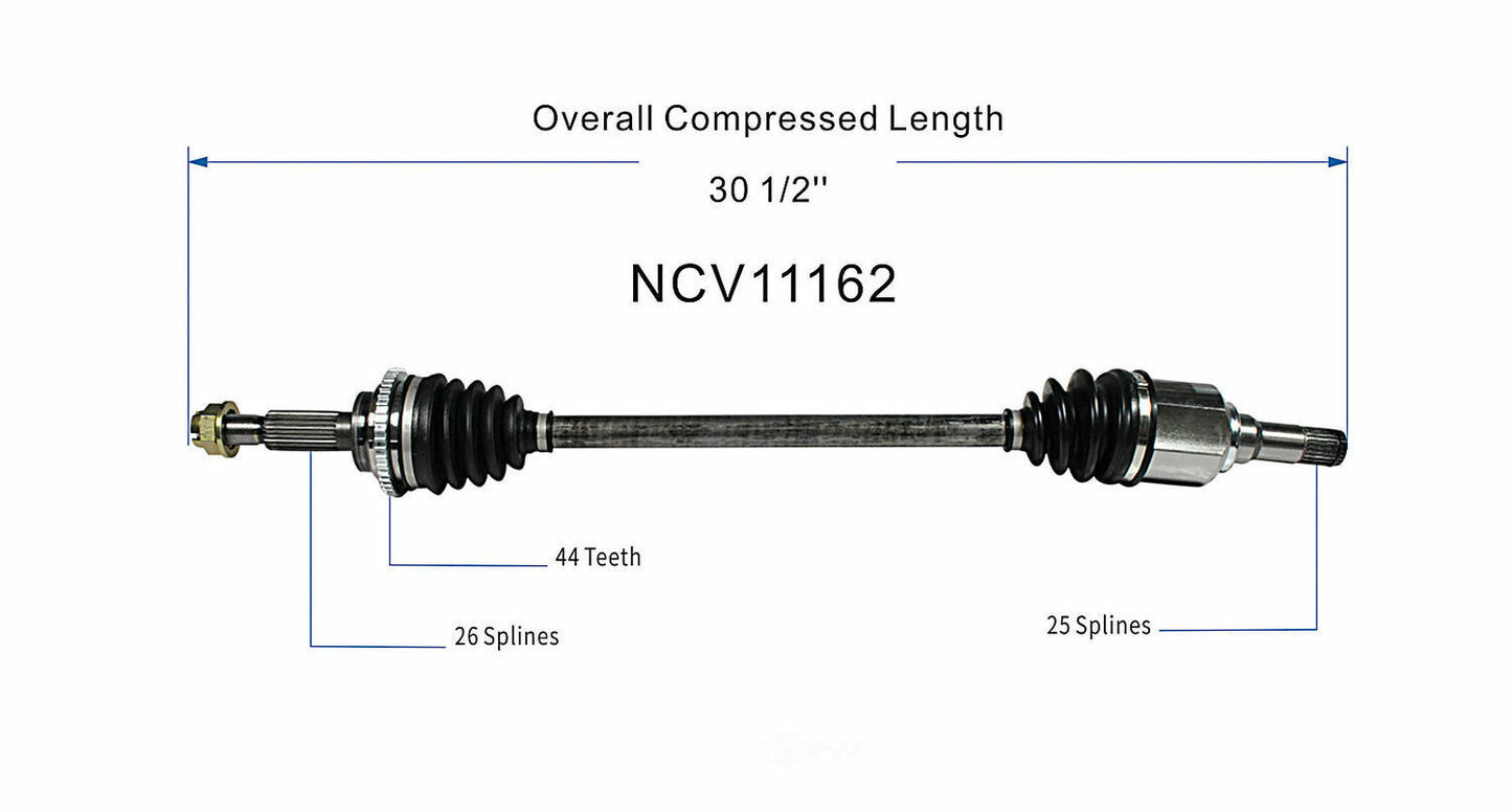 GSP North America NCV11162 CV Axle Assembly