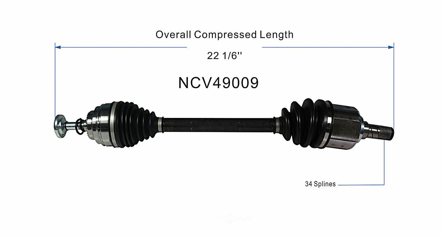 GSP North America NCV49009 CV Axle Assembly