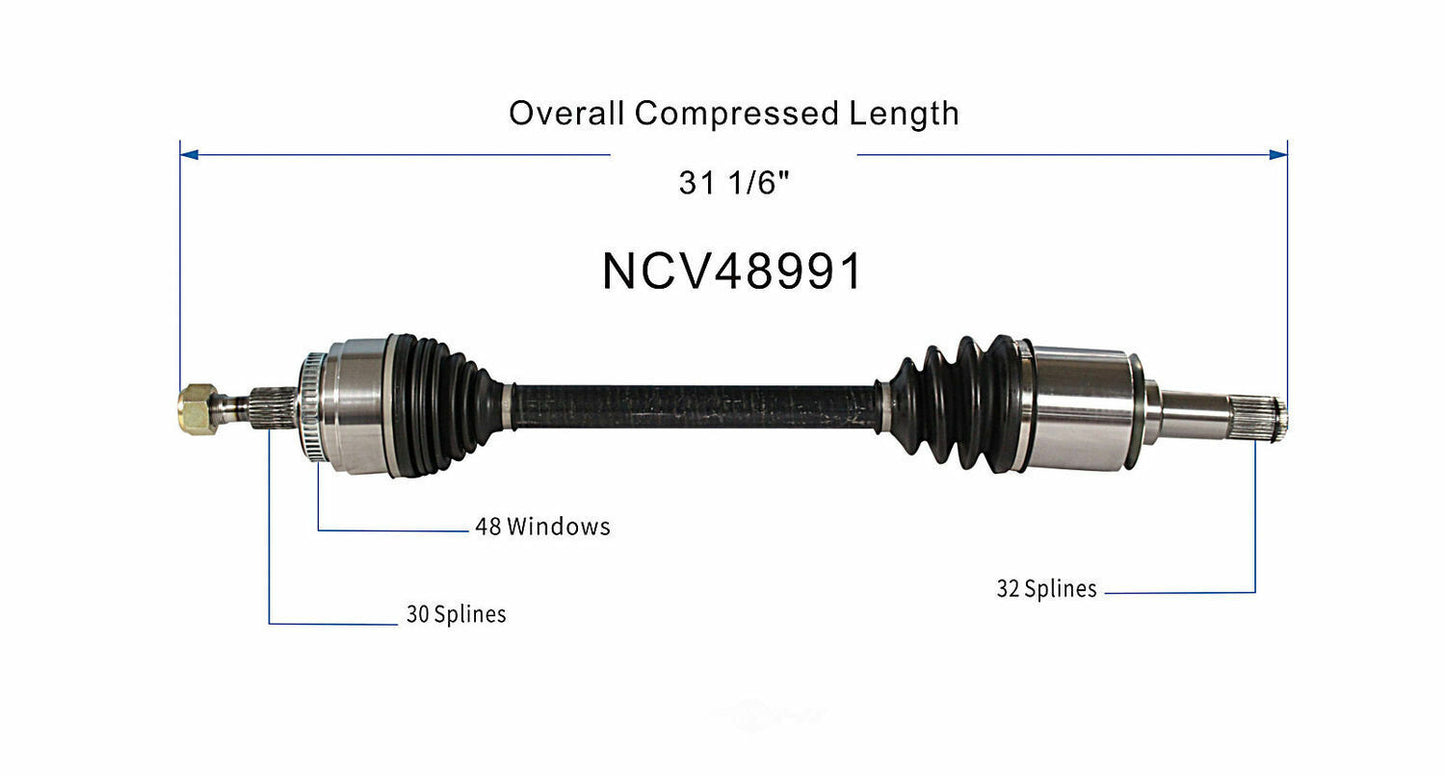 GSP North America NCV48991 CV Axle Assembly