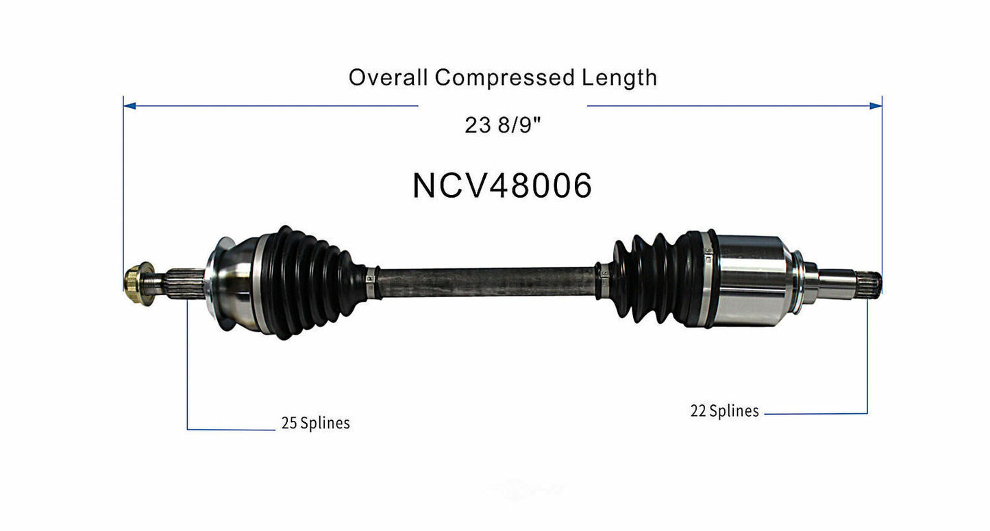 GSP North America NCV48006 CV Axle Assembly