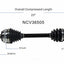 GSP North America NCV36505 CV Axle Assembly