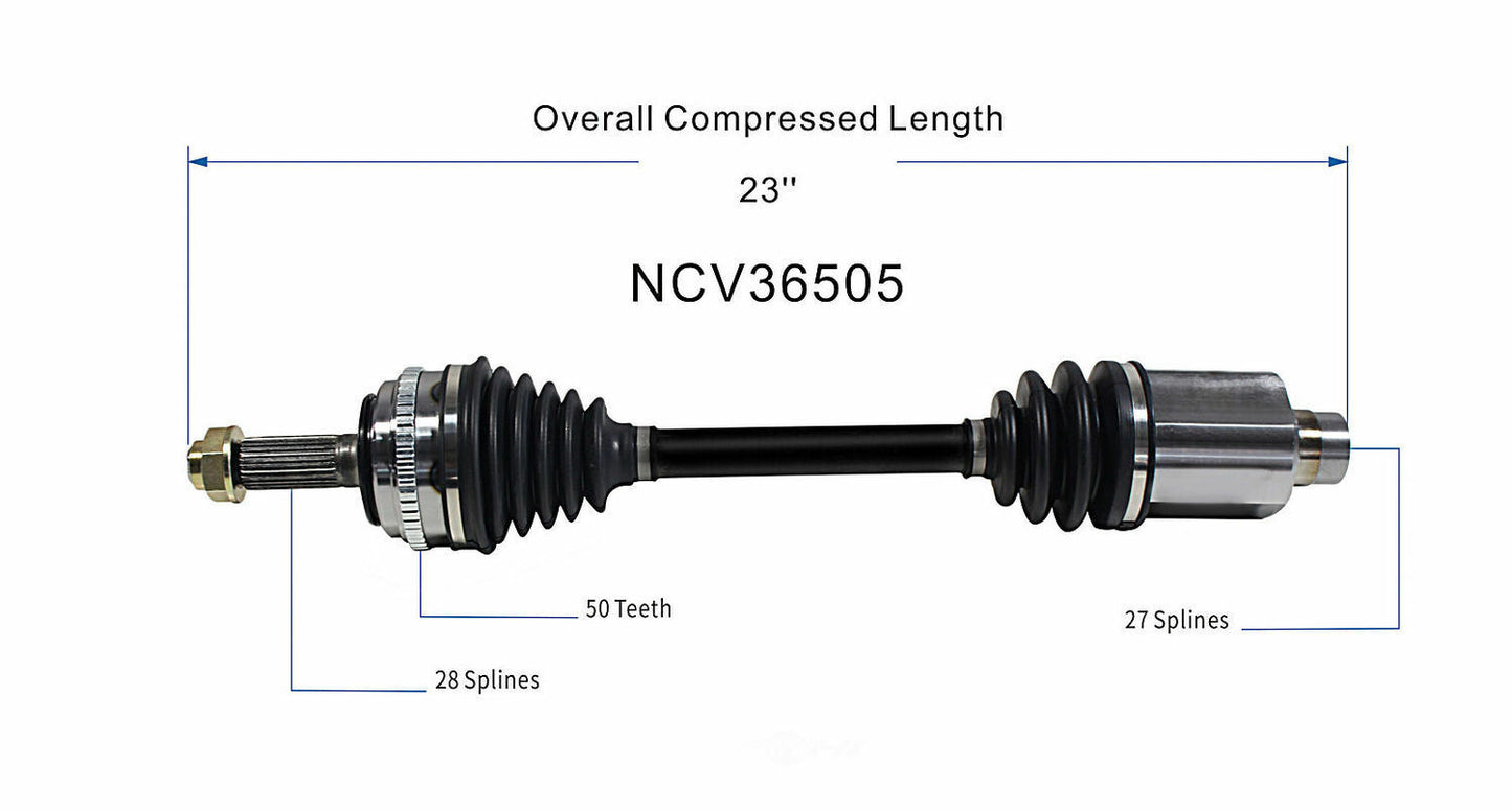 GSP North America NCV36505 CV Axle Assembly