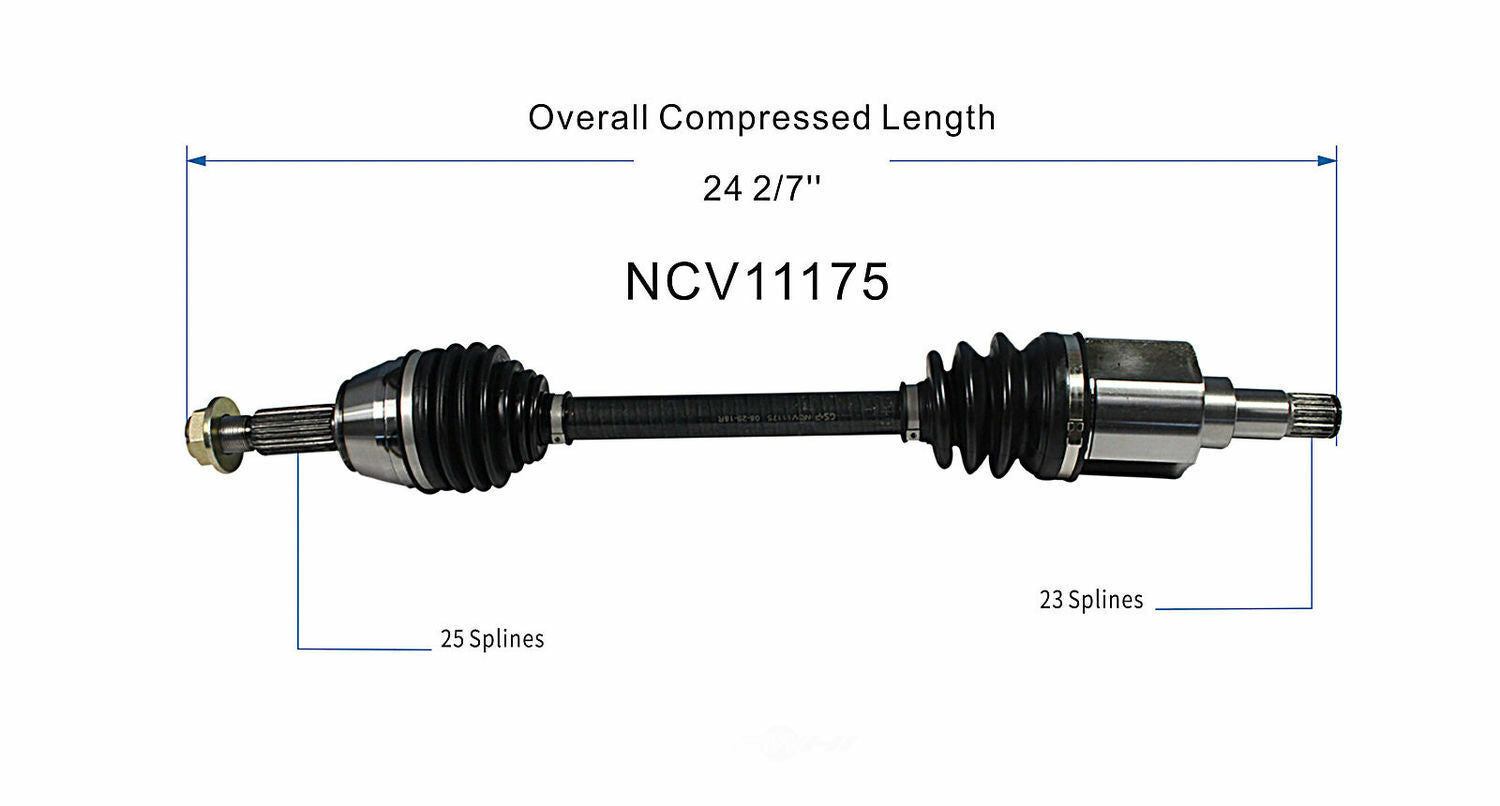 GSP North America NCV11175 CV Axle Assembly