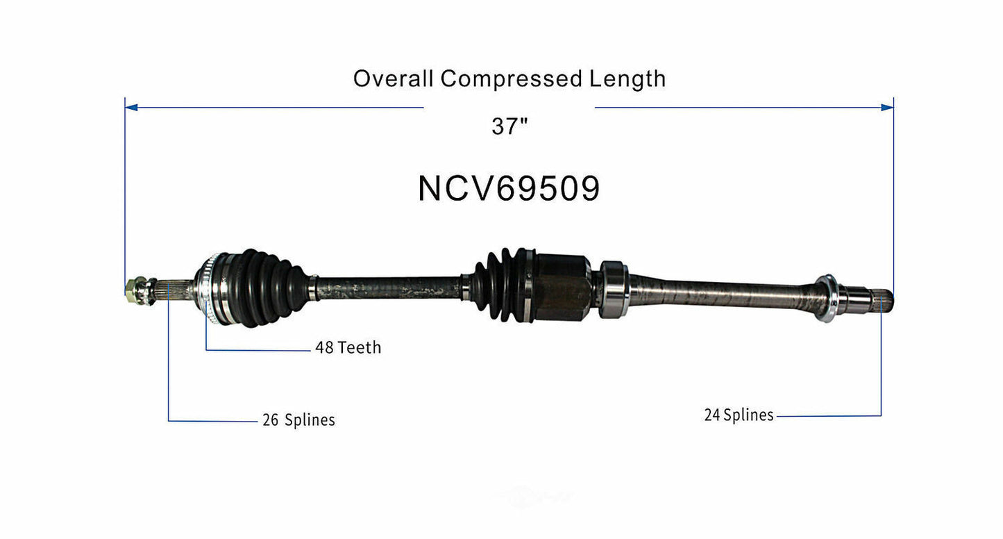 GSP North America NCV69509 CV Axle Assembly