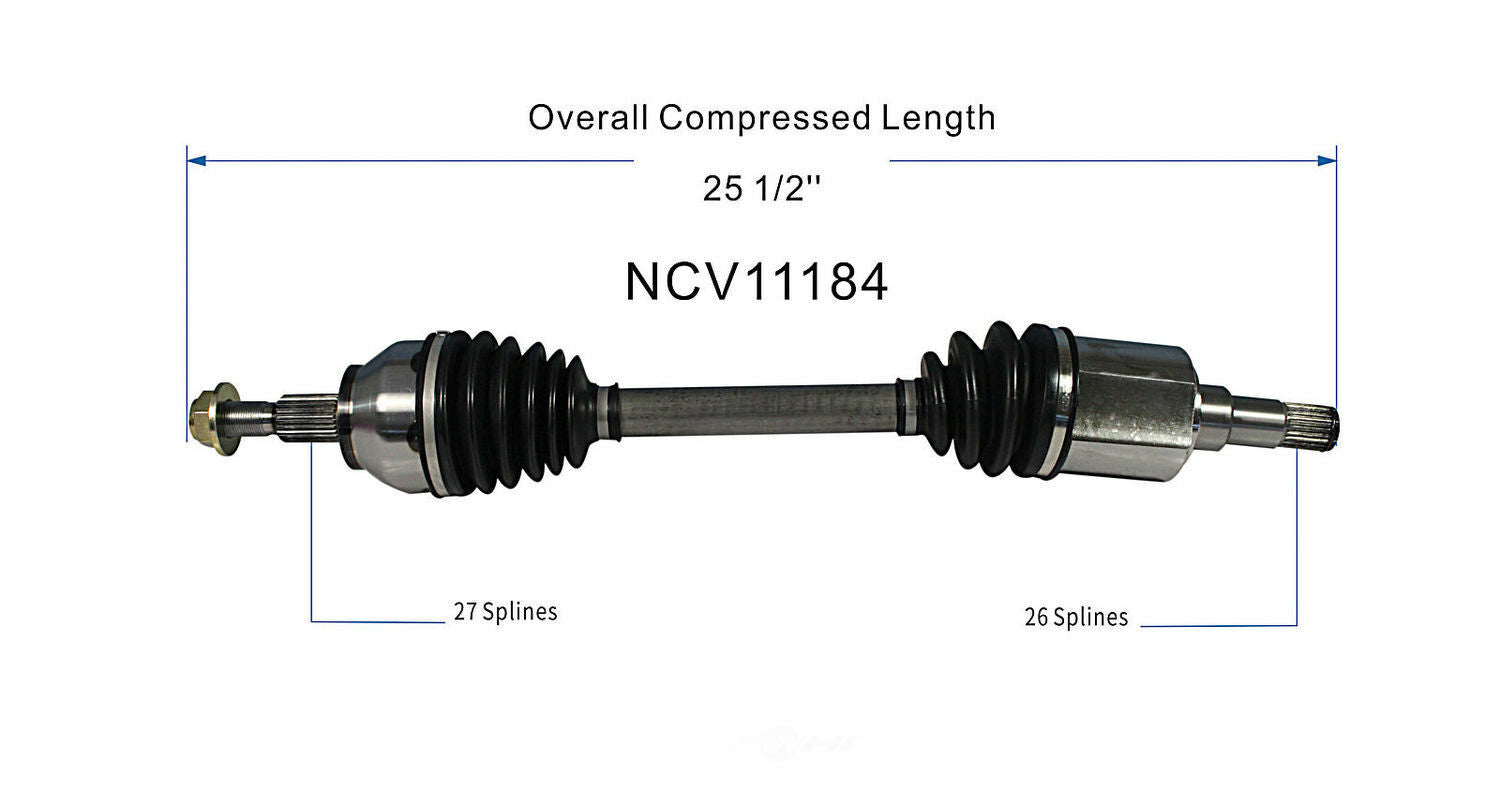 GSP North America NCV11184 CV Axle Assembly