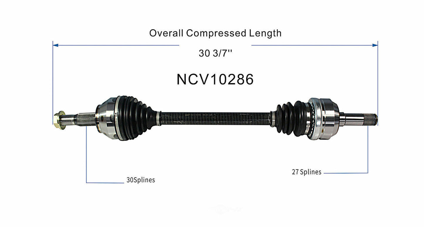 GSP North America NCV10286 CV Axle Assembly