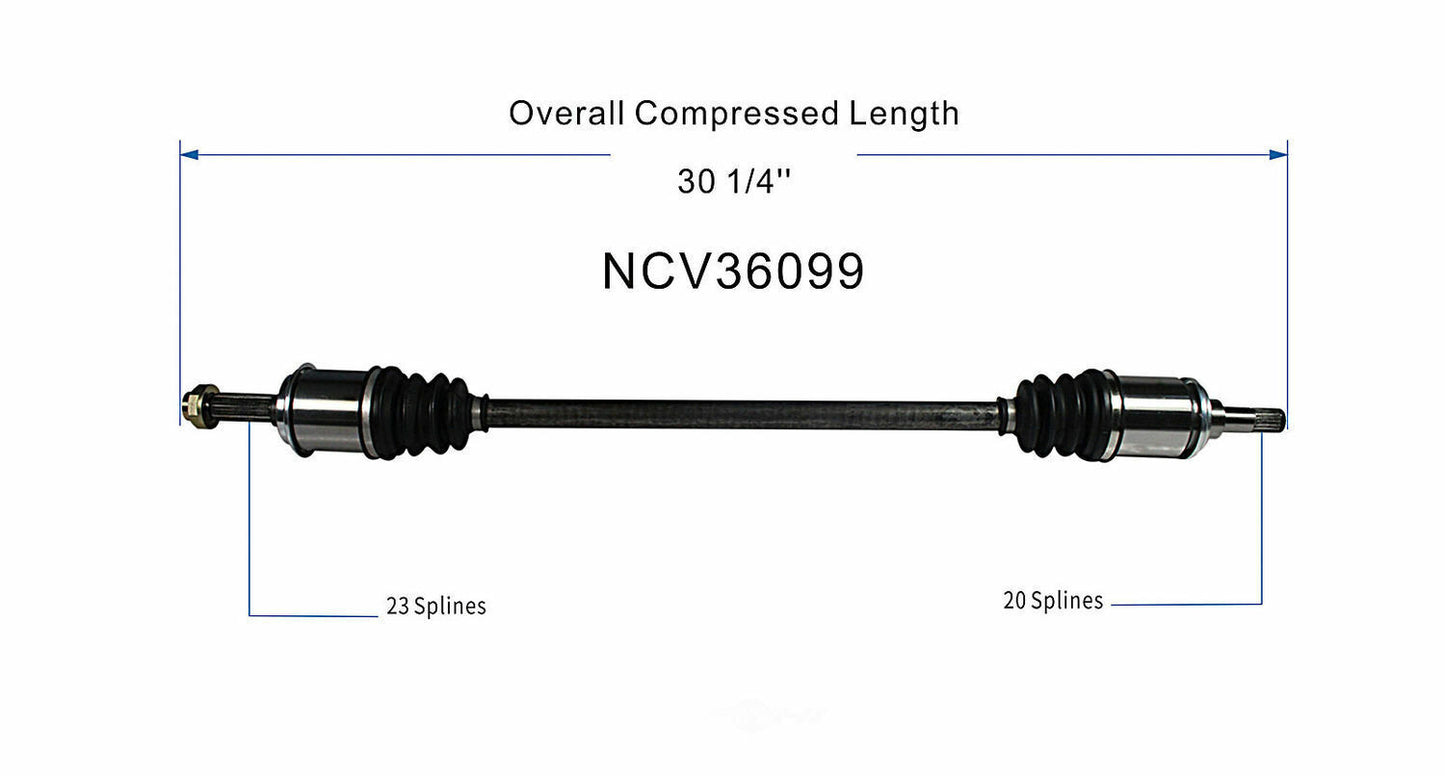 GSP North America NCV36099 CV Axle Assembly