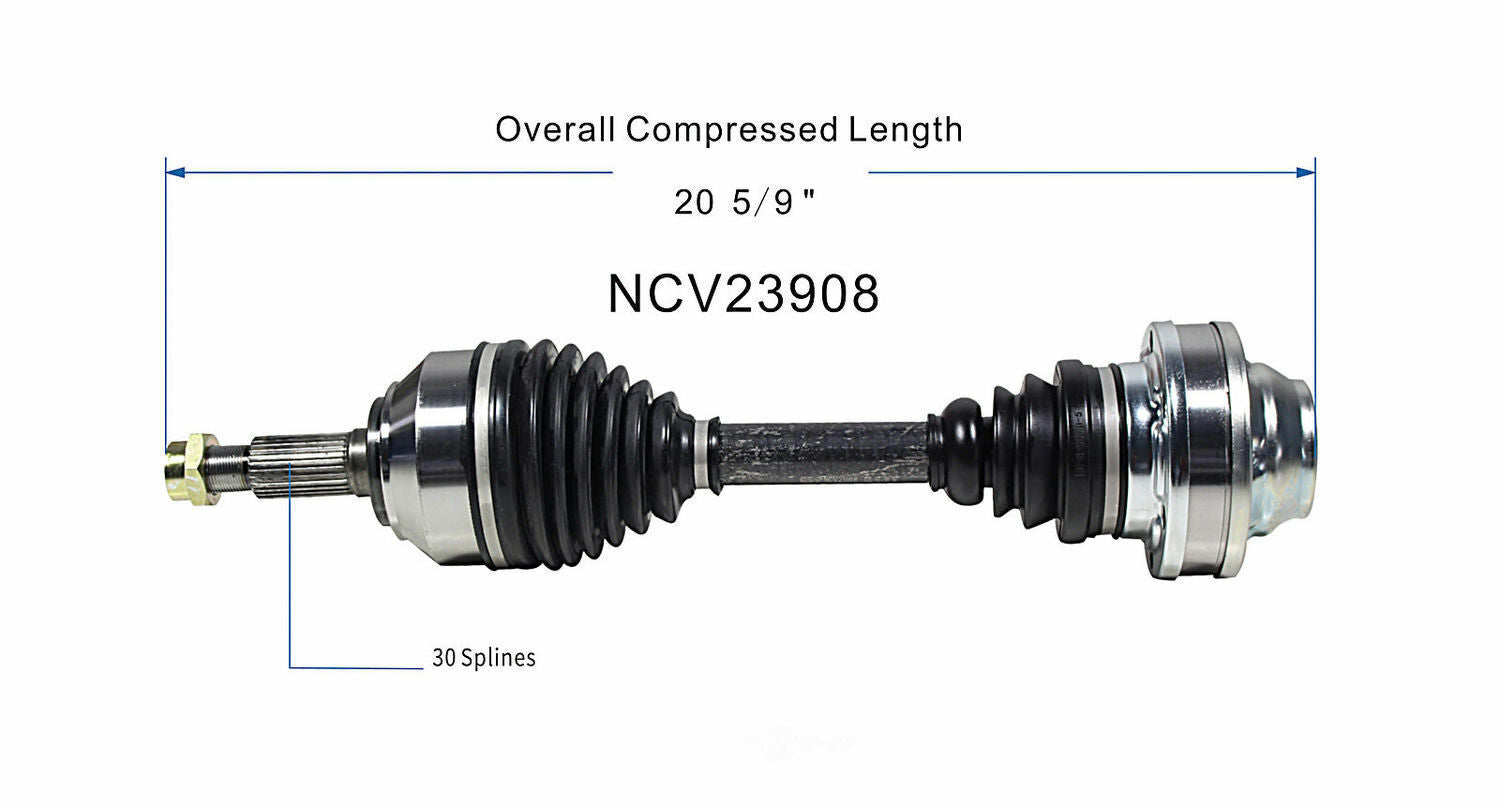 GSP North America NCV23908 CV Axle Assembly