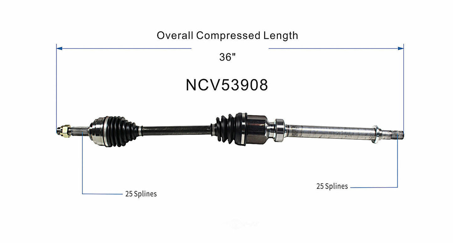 GSP North America NCV53908 CV Axle Assembly