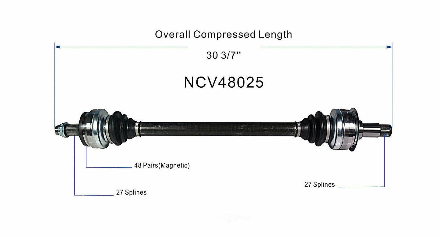 GSP North America NCV48025 CV Axle Assembly