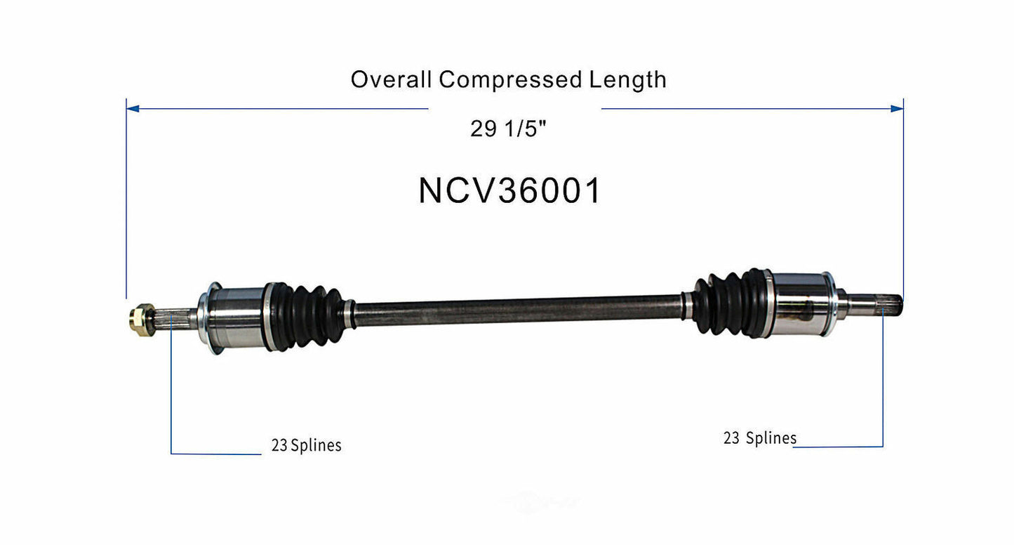 GSP North America NCV36001 CV Axle Assembly
