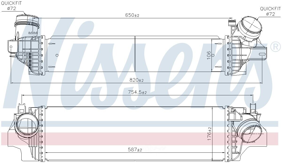 Nissens North America 96103 Intercooler