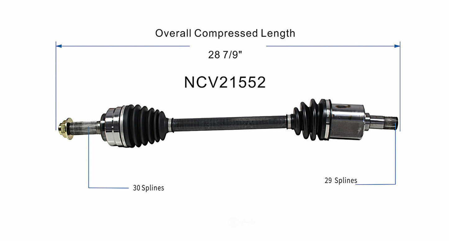 GSP North America NCV21552 CV Axle Assembly
