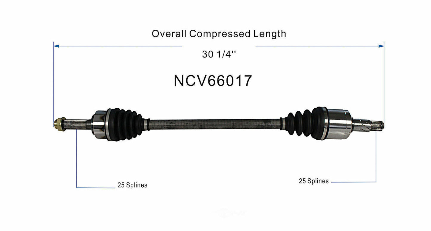 GSP North America NCV66017 CV Axle Assembly