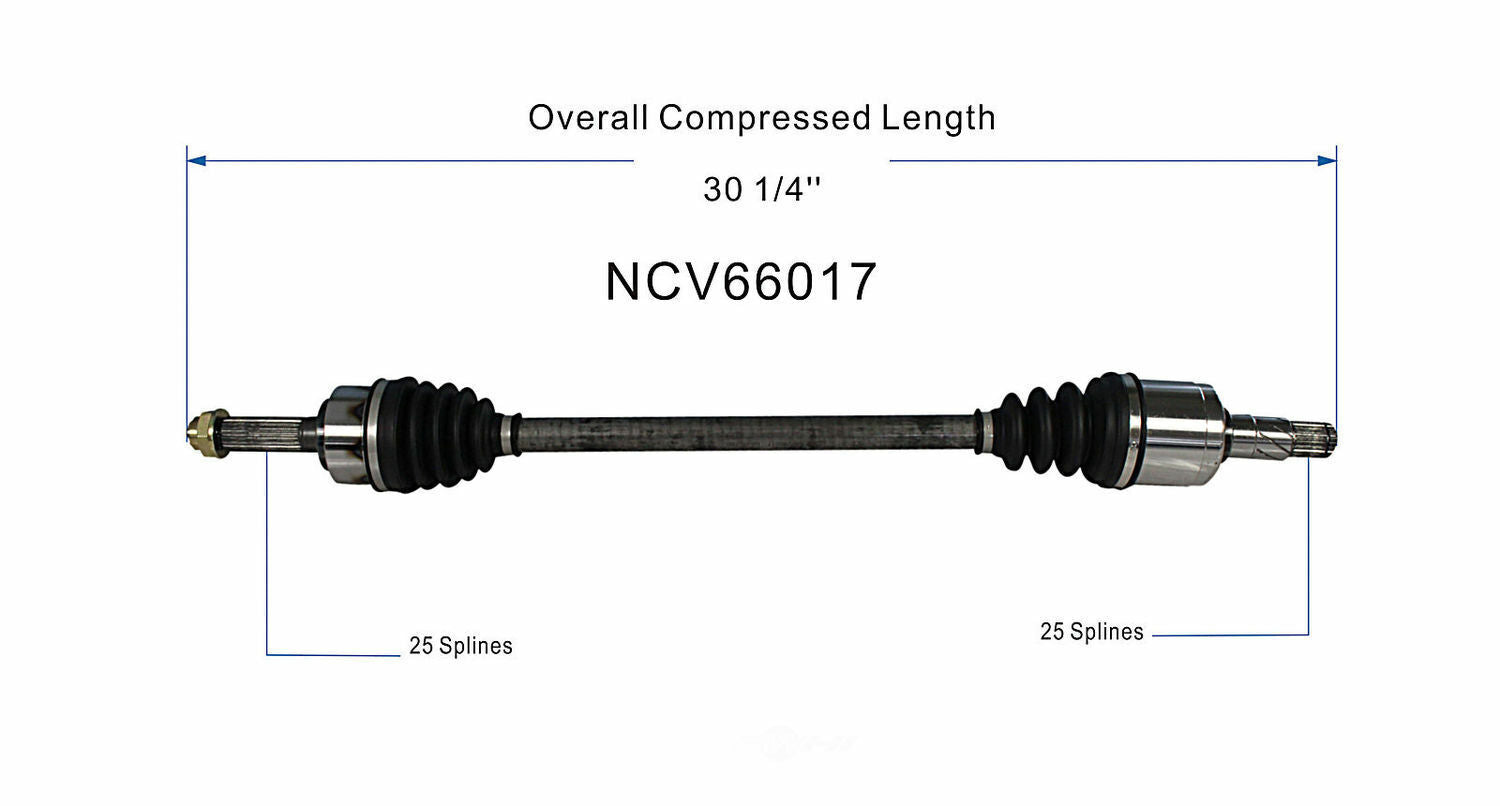 GSP North America NCV66017 CV Axle Assembly