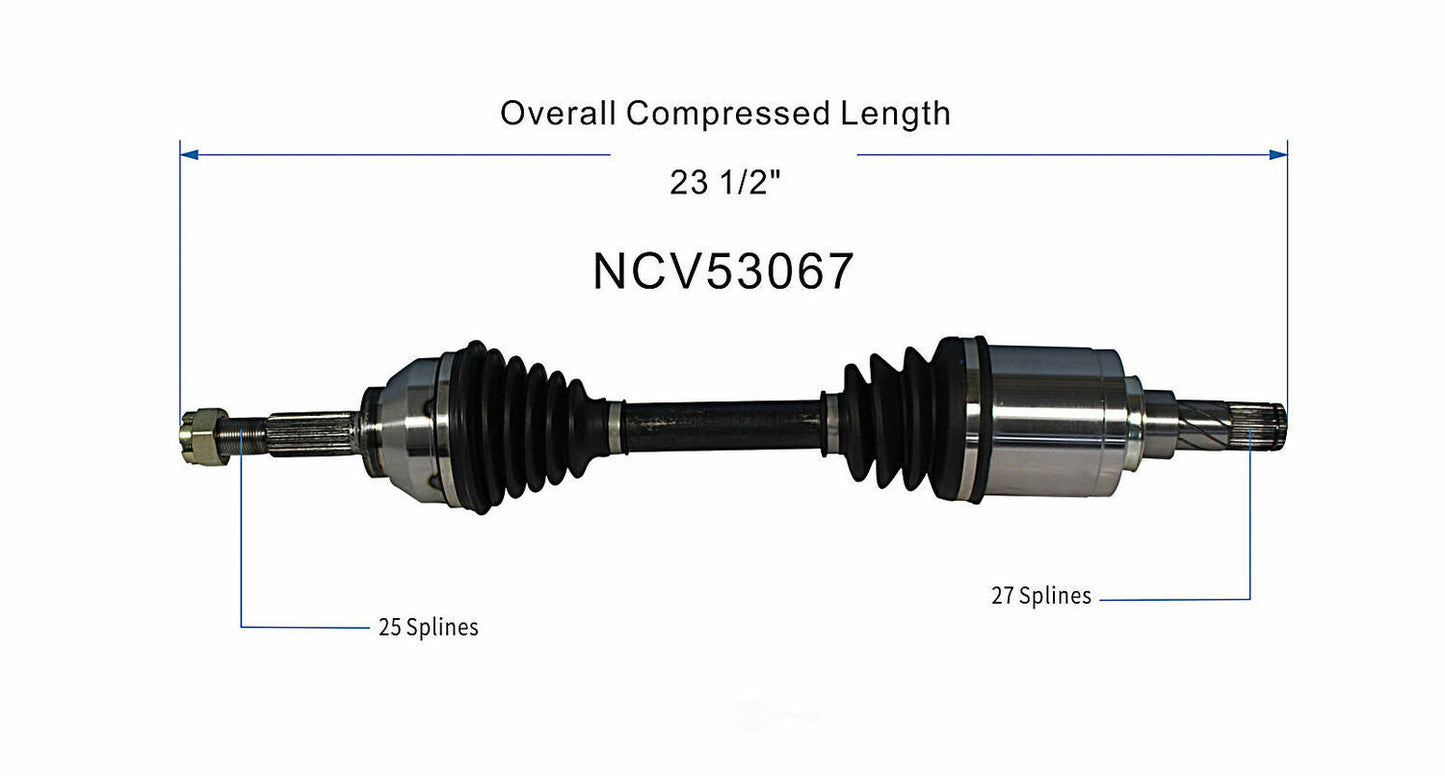 GSP North America NCV53067 CV Axle Assembly