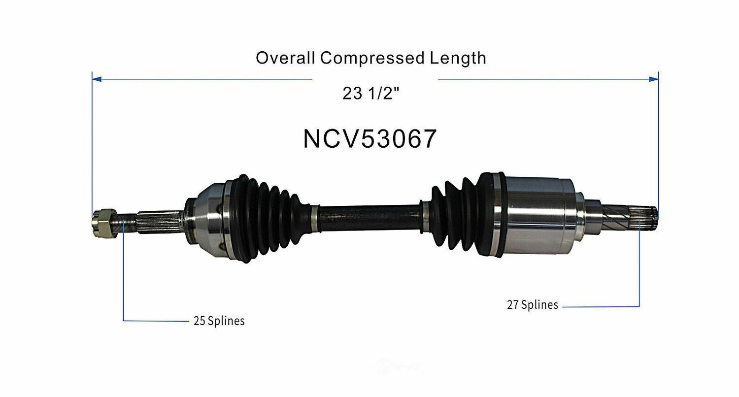 GSP North America NCV53067 CV Axle Assembly