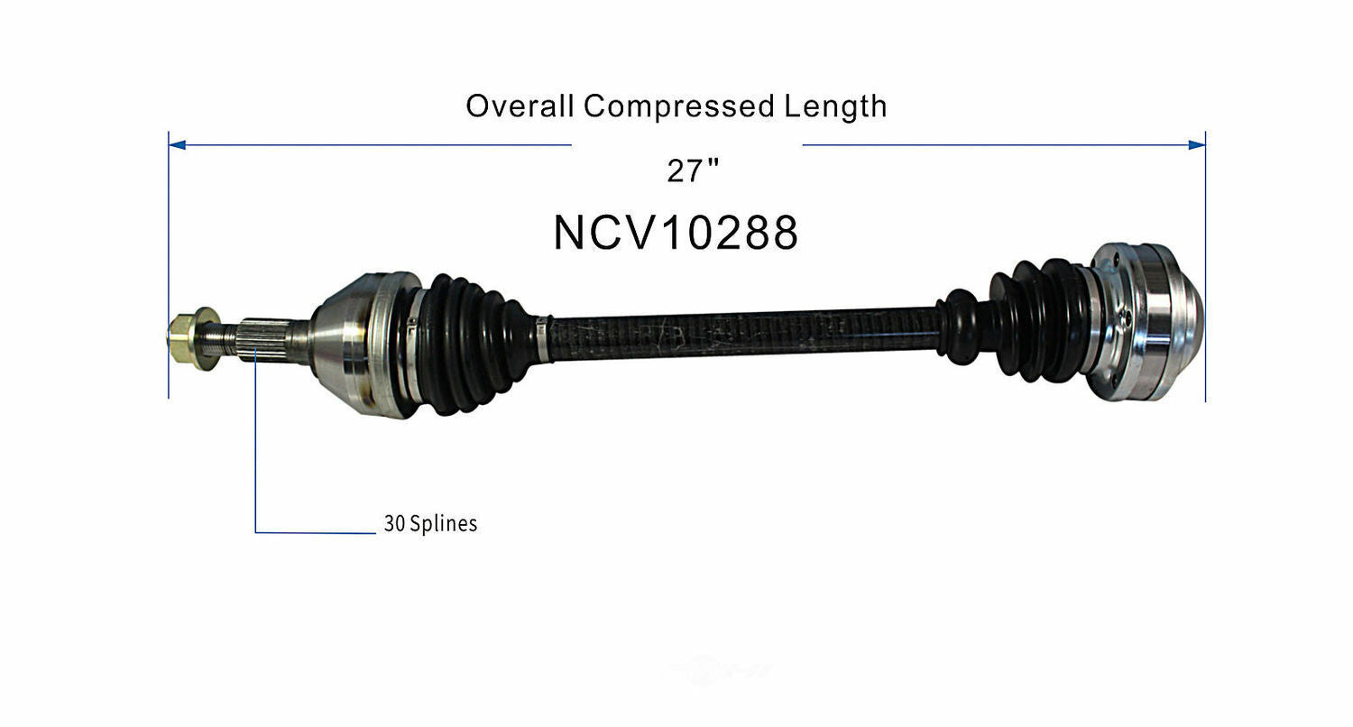 GSP North America NCV10288 CV Axle Assembly
