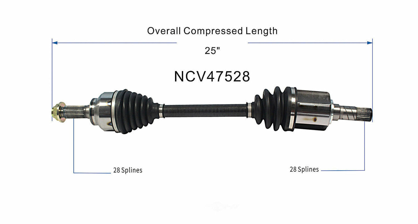 GSP North America NCV47528 CV Axle Assembly